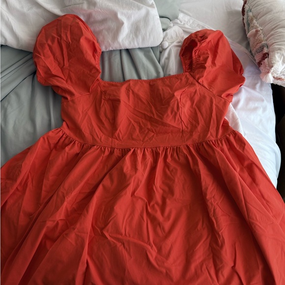 Dresses & Skirts - Orange Off-Shoulder Plus size Dress